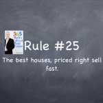Rule #25: The best houses, priced right sell fast. 
